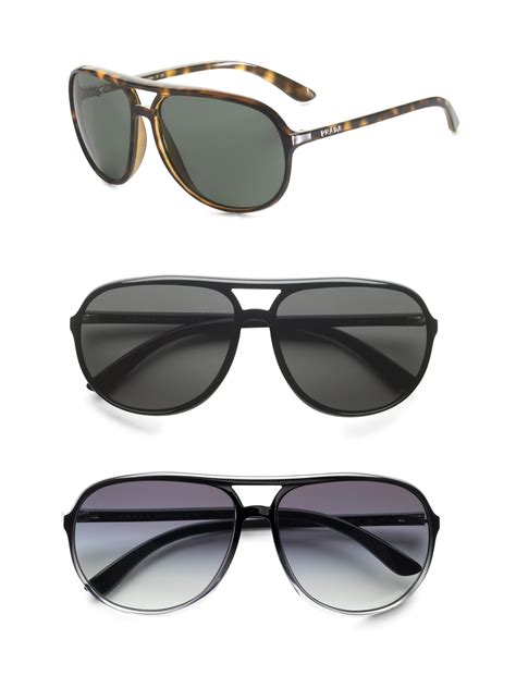 black prada aviator sunglasses